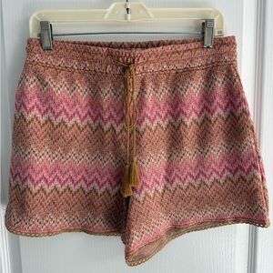 House of Harlow 1960 Revolve Shorts Crochet Chevron Pattern Drawstring Size M